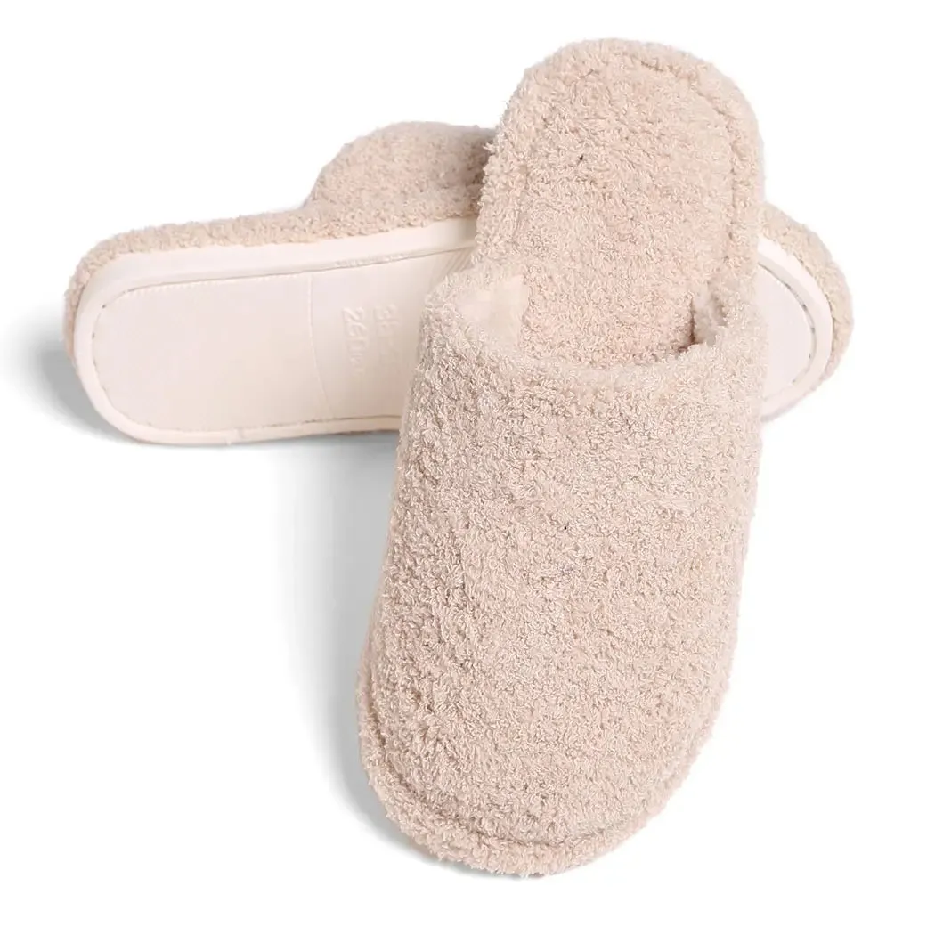Home Sweet Home Slippers Beige