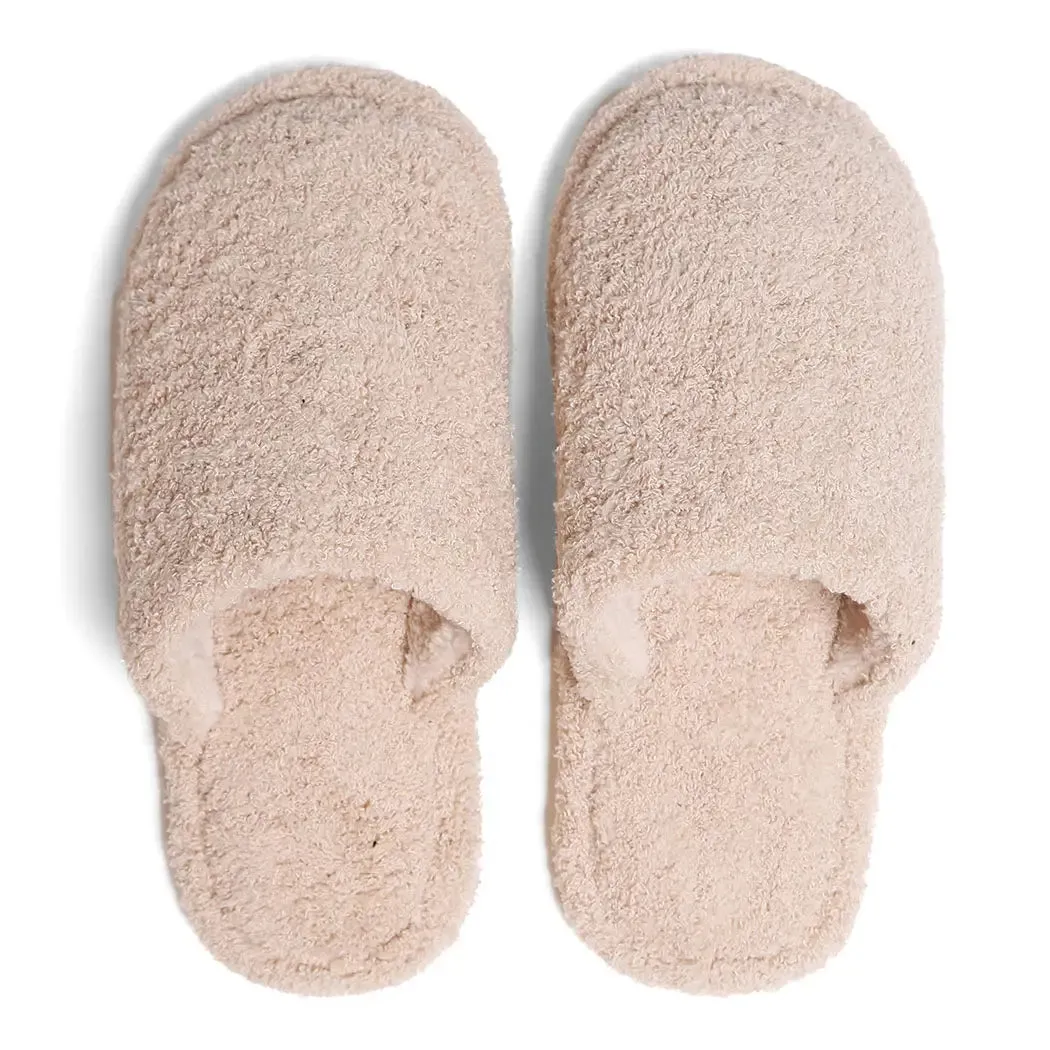Home Sweet Home Slippers Beige