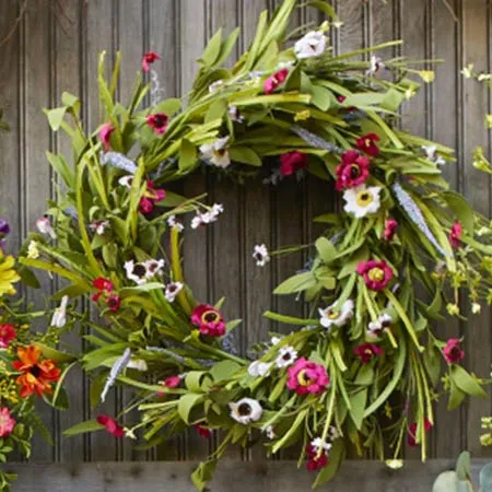 HUGE Spring Wildflower Wreath