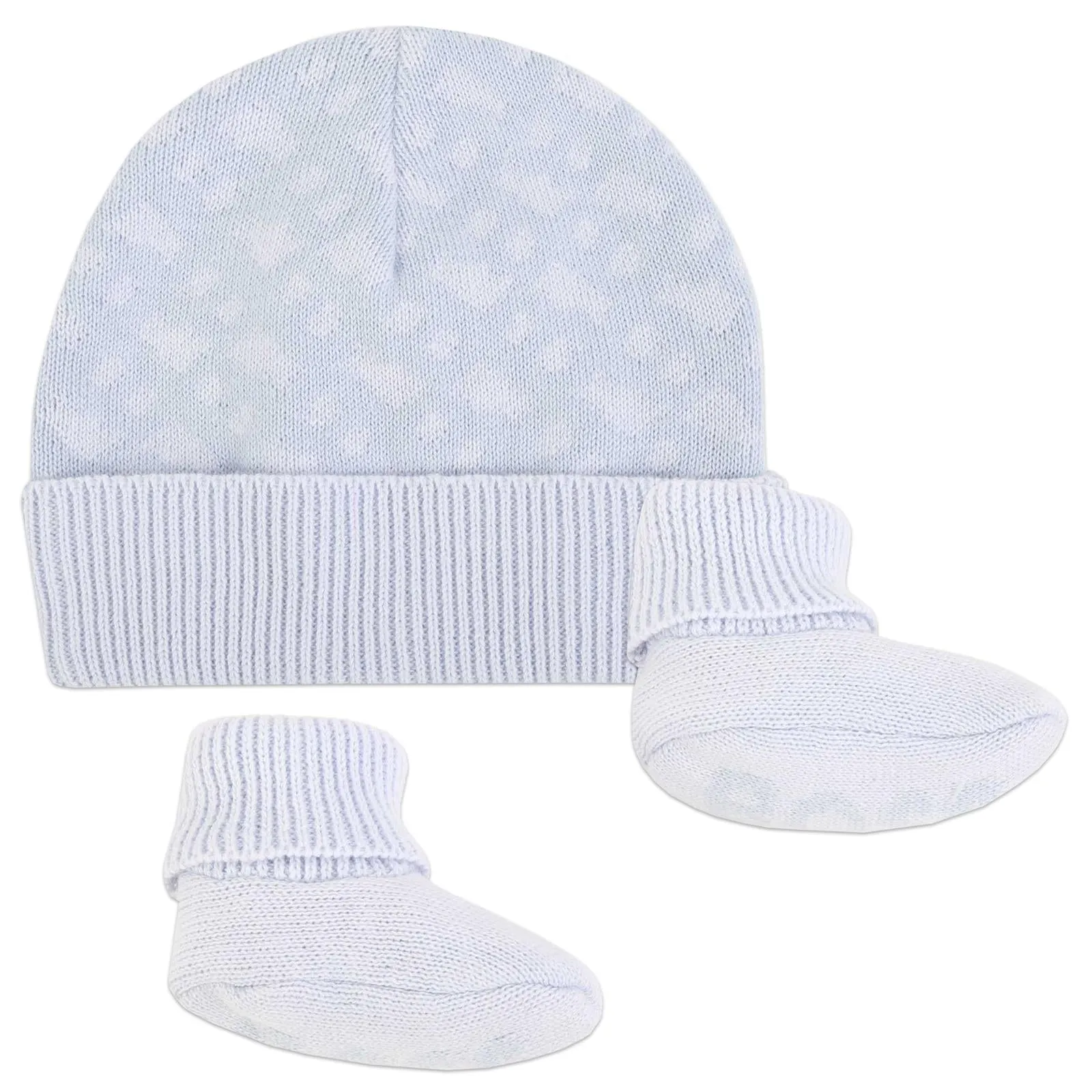 Hugo Boss Baby Boys Blue Hat & Bootie Ensemble