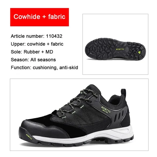 HUMTTO Brand Clearance Hiking Leather Hunting Trekking Climbing Shoes