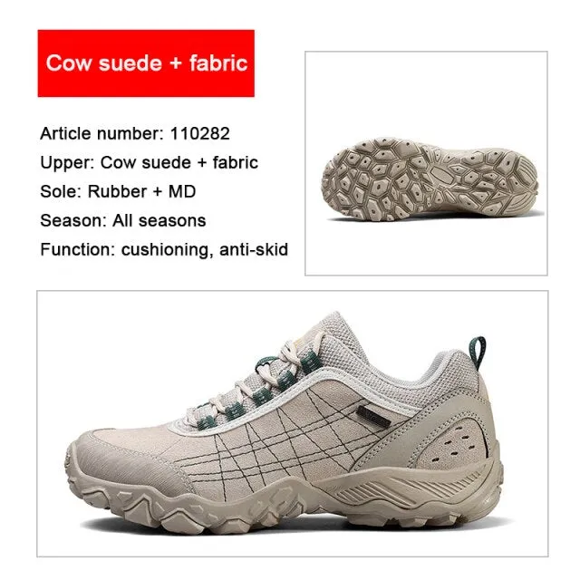 HUMTTO Brand Clearance Hiking Leather Hunting Trekking Climbing Shoes