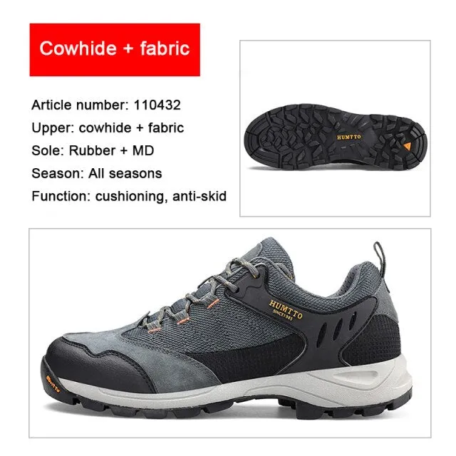 HUMTTO Brand Clearance Hiking Leather Hunting Trekking Climbing Shoes