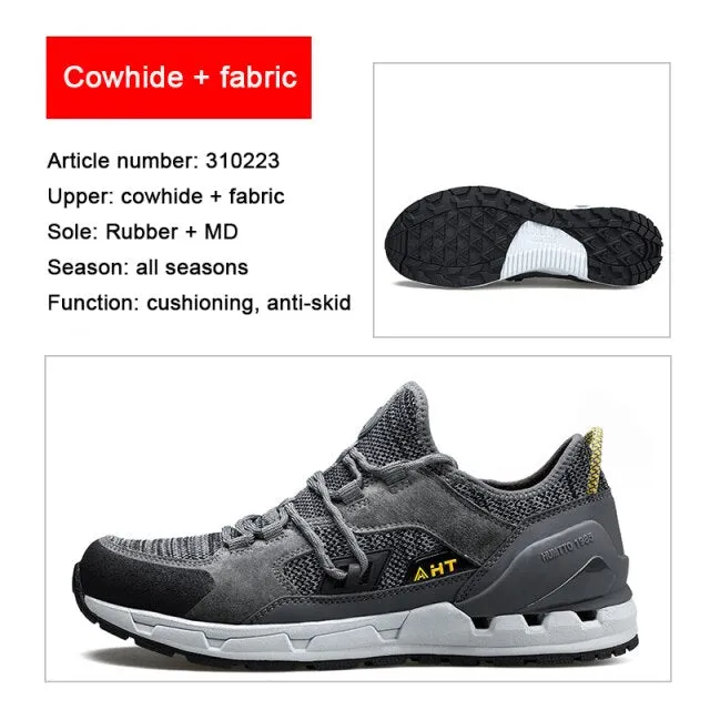 HUMTTO Brand Clearance Hiking Leather Hunting Trekking Climbing Shoes