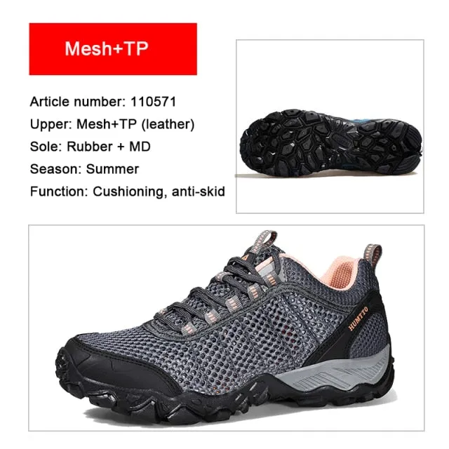 HUMTTO Brand Clearance Hiking Leather Hunting Trekking Climbing Shoes