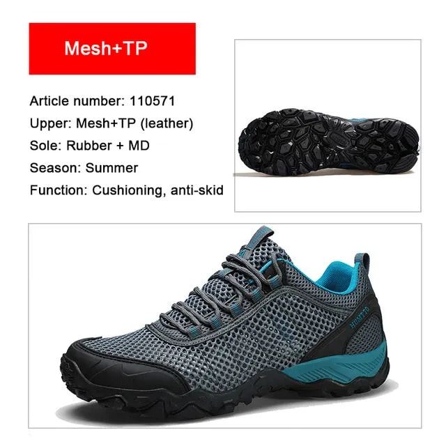 HUMTTO Brand Clearance Hiking Leather Hunting Trekking Climbing Shoes
