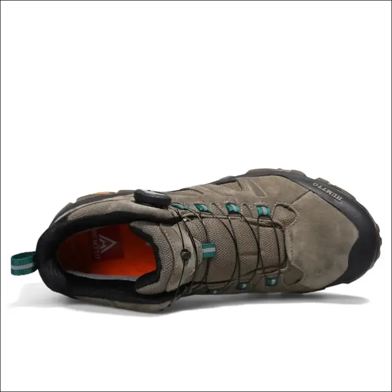 Humtto waterproof hiking shoes leather trekking boots outdoor sneakers for men male camping hunting