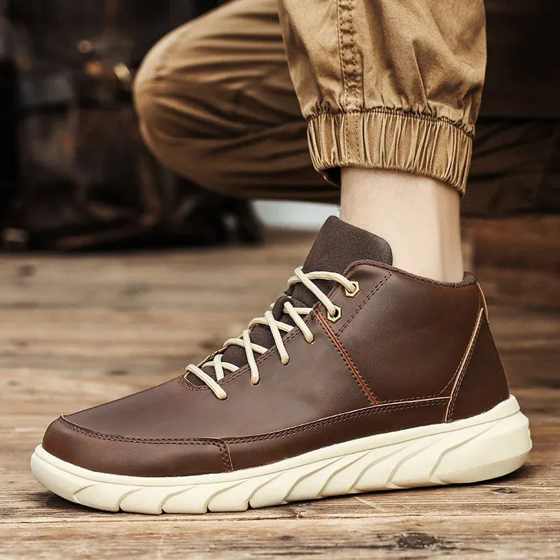 Hyggins Leather Low-top Boots