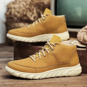 Hyggins Leather Low-top Boots