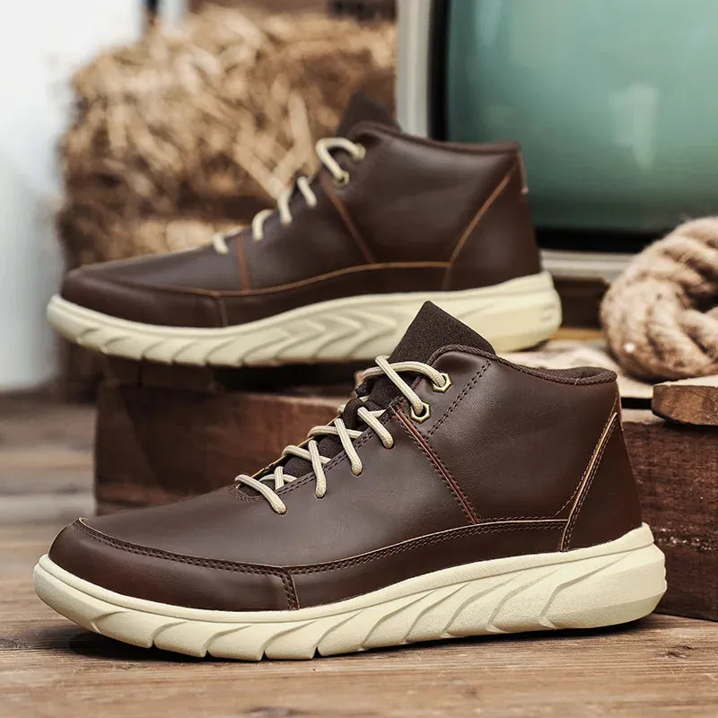 Hyggins Leather Low-top Boots
