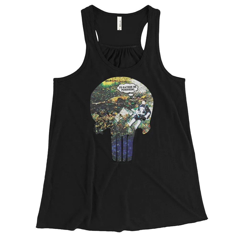 I'd Rather Be Punishing Fishing Racerback Tank Top