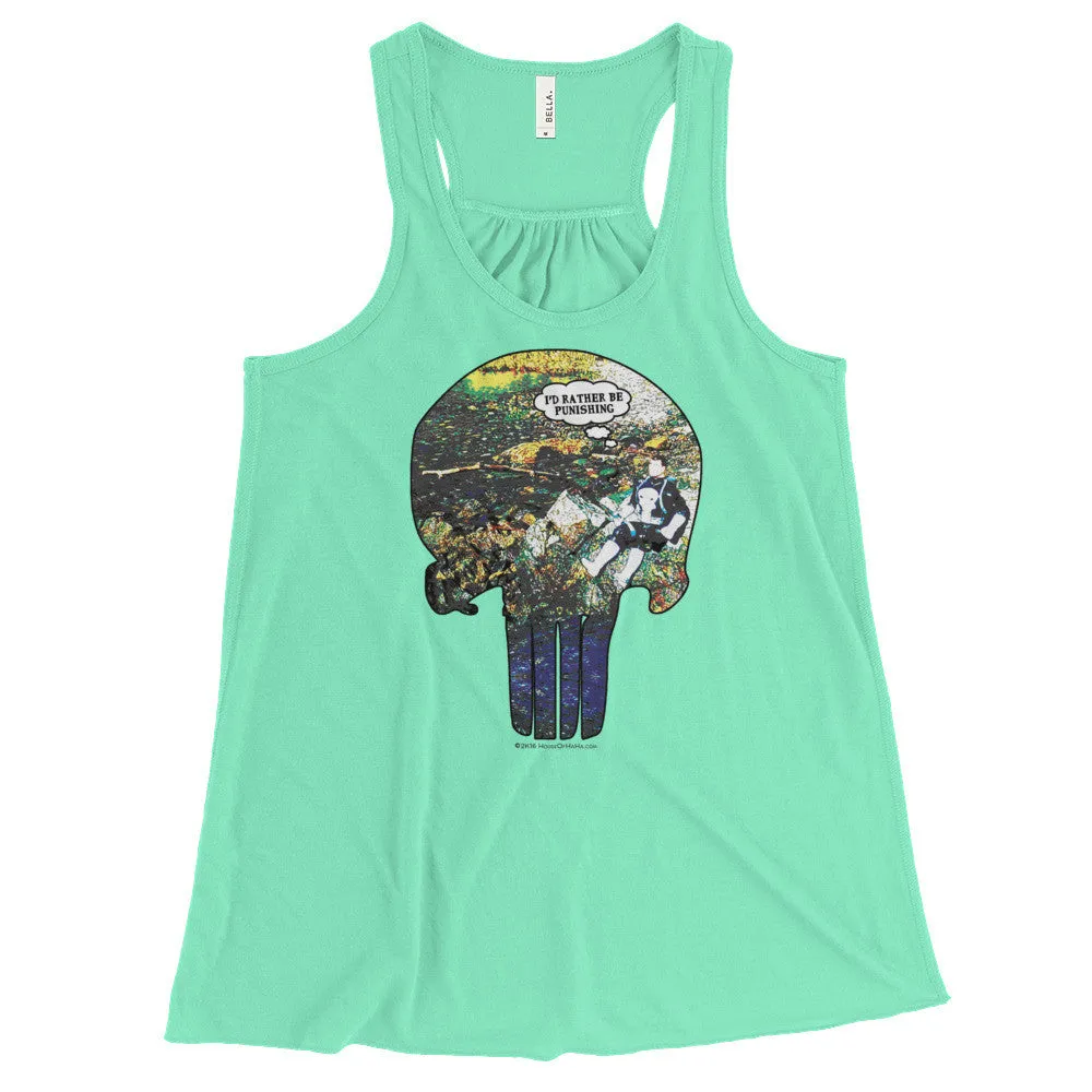 I'd Rather Be Punishing Fishing Racerback Tank Top