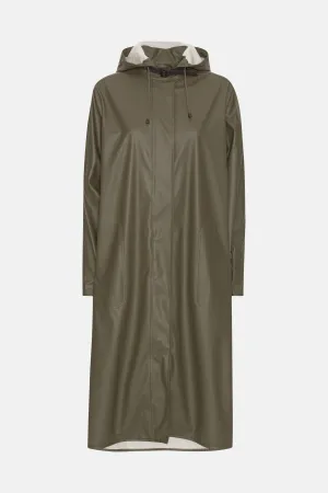 Ilse Jacobsen Army Rain Coat- Long