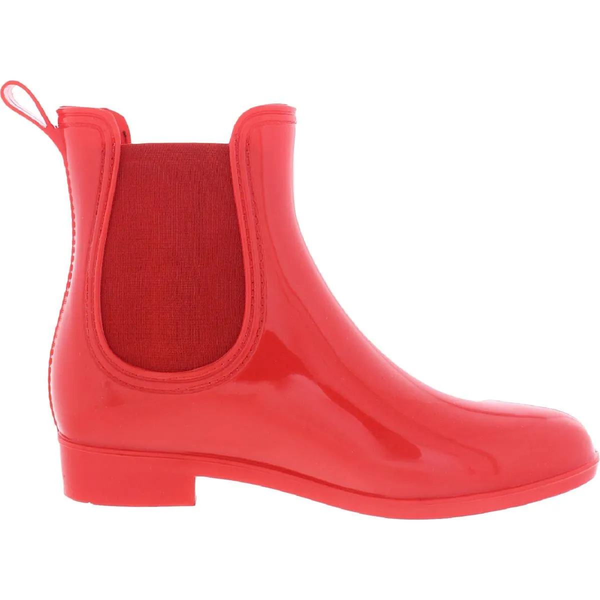 INC Womens Raelynn Vinyl Ankle Rain Boots Red 9 Medium (B,M)
