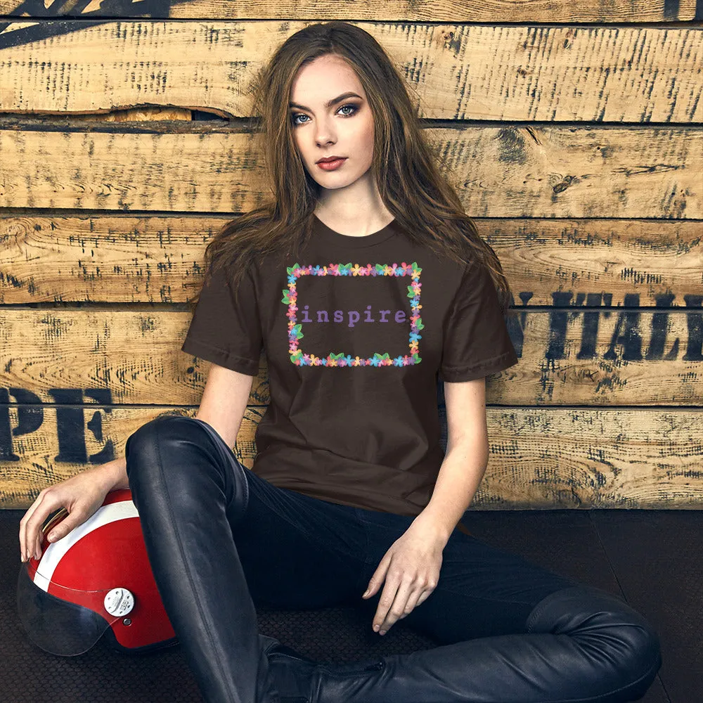 inspire Spring Flowers Short-Sleeve Unisex T-Shirt
