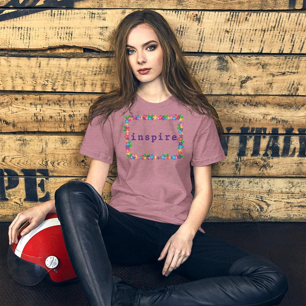 inspire Spring Flowers Short-Sleeve Unisex T-Shirt