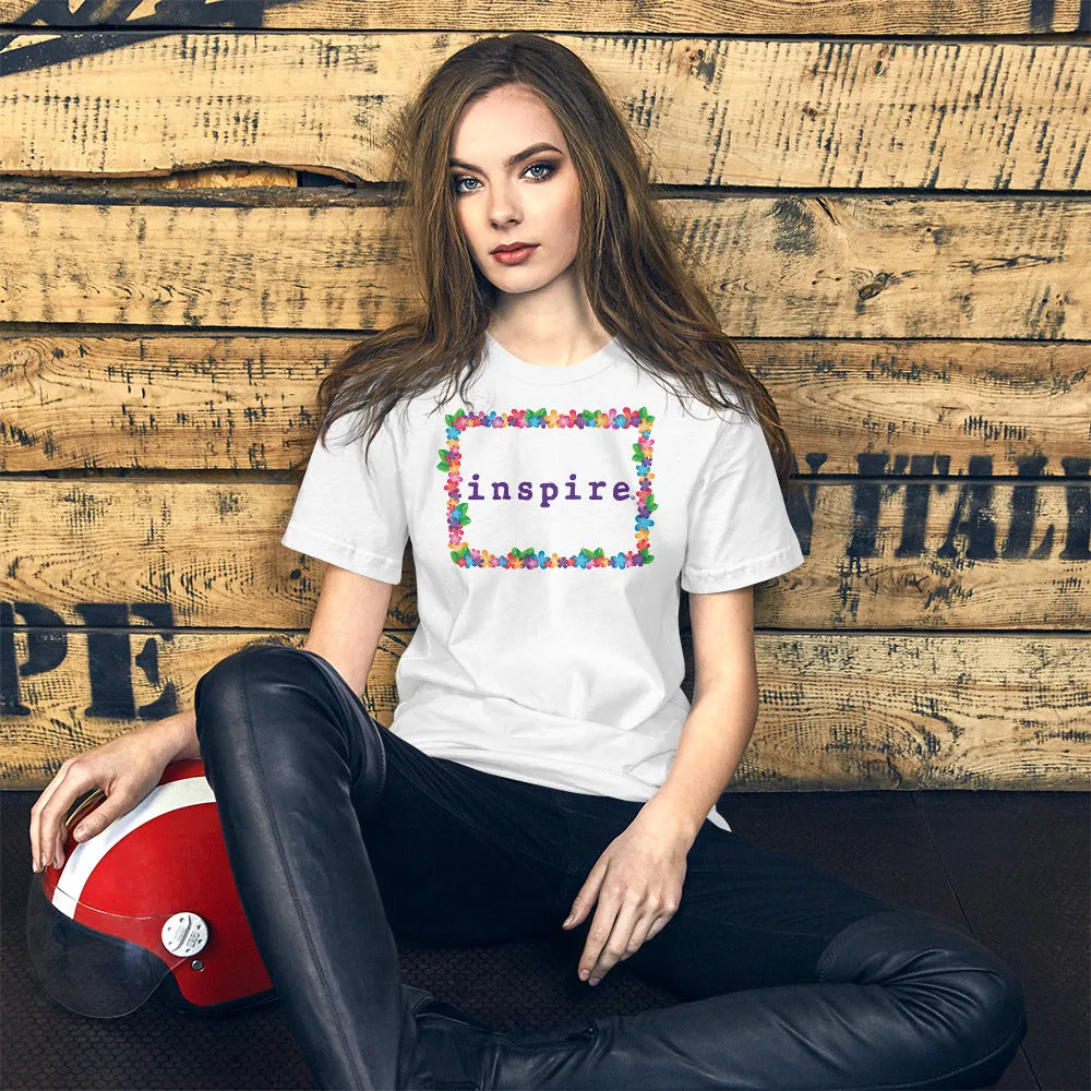 inspire Spring Flowers Short-Sleeve Unisex T-Shirt