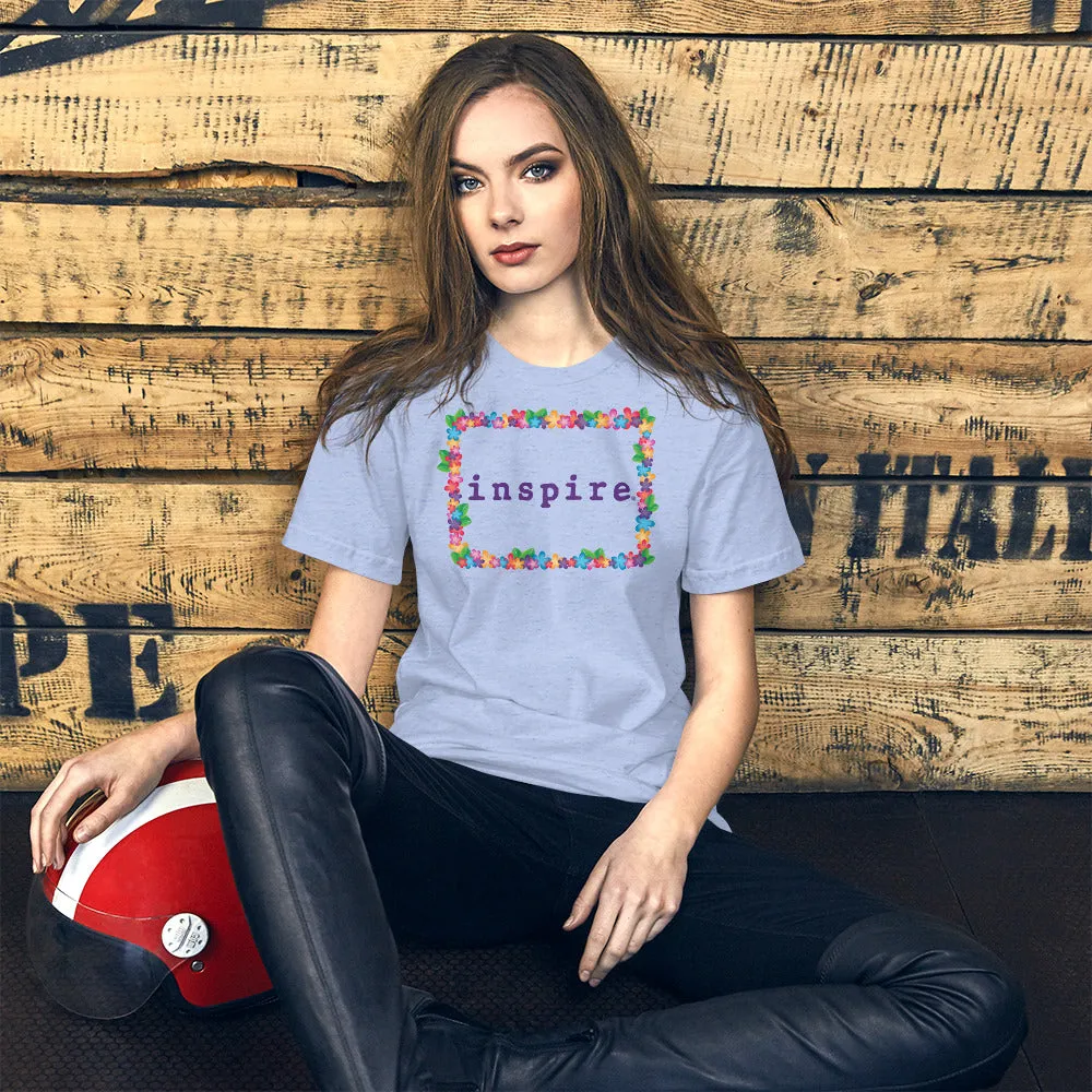 inspire Spring Flowers Short-Sleeve Unisex T-Shirt