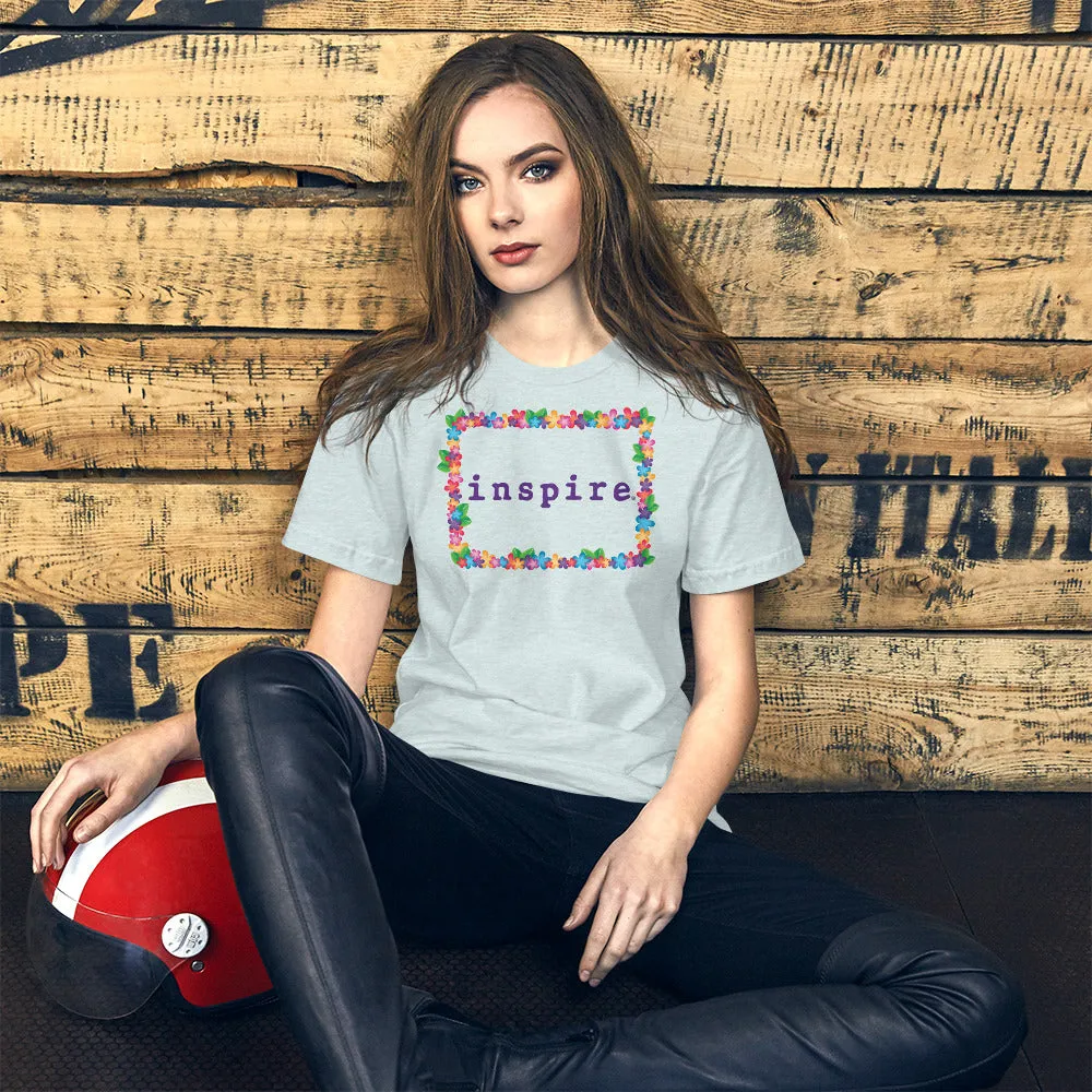 inspire Spring Flowers Short-Sleeve Unisex T-Shirt