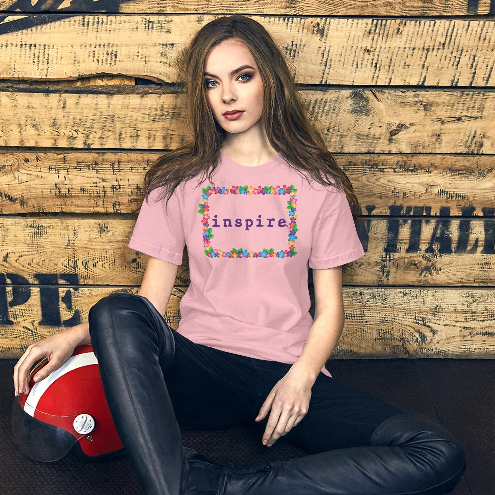 inspire Spring Flowers Short-Sleeve Unisex T-Shirt