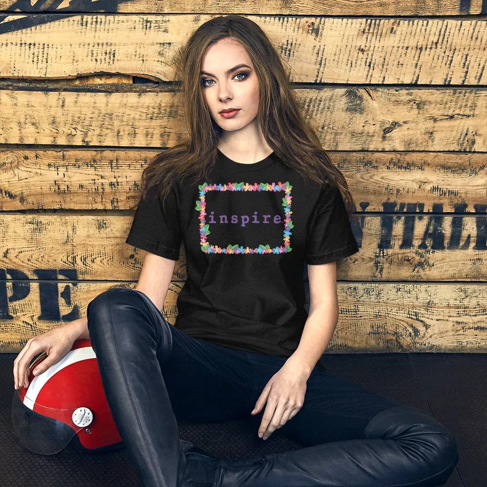 inspire Spring Flowers Short-Sleeve Unisex T-Shirt