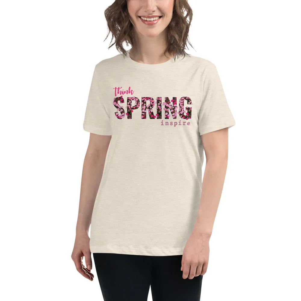 inspire Think Spring Women's Relaxed T-Shirt