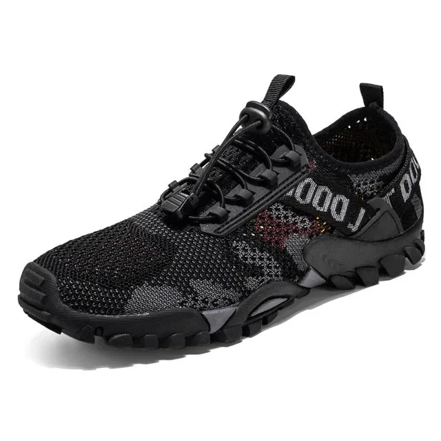 JACKSHIBO Breathable Water Shoes For Men Climbing Hiking - Upstream - Outdoor Beach Shoes