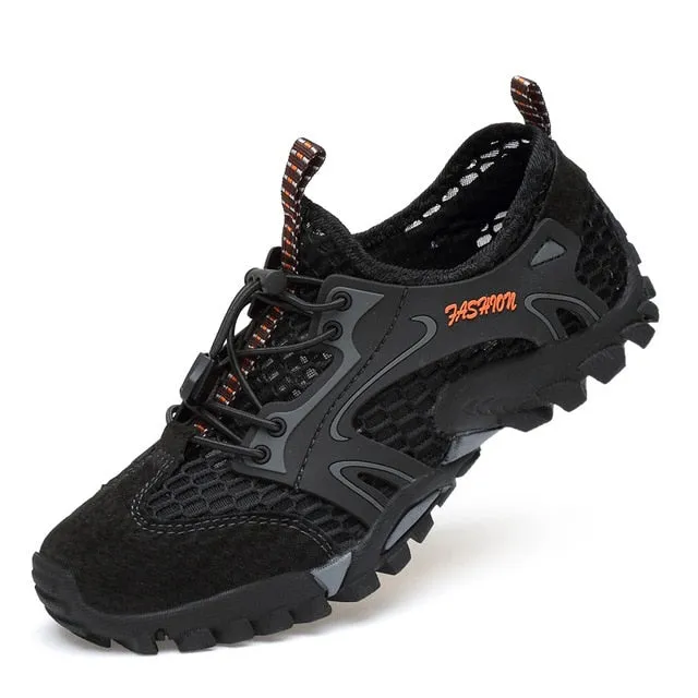 JACKSHIBO Breathable Water Shoes For Men Climbing Hiking - Upstream - Outdoor Beach Shoes