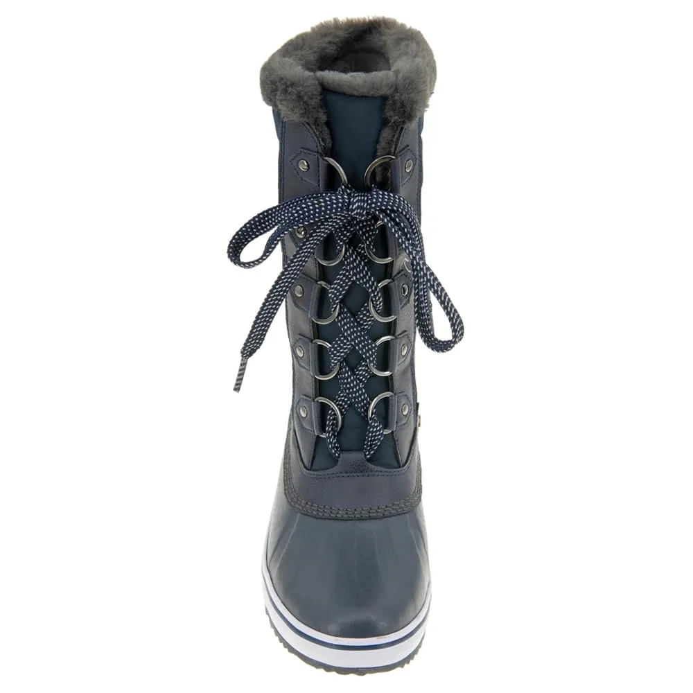 JBU by Jambu Women's Siberia Water Resistant Snow Boot, Navy, 10