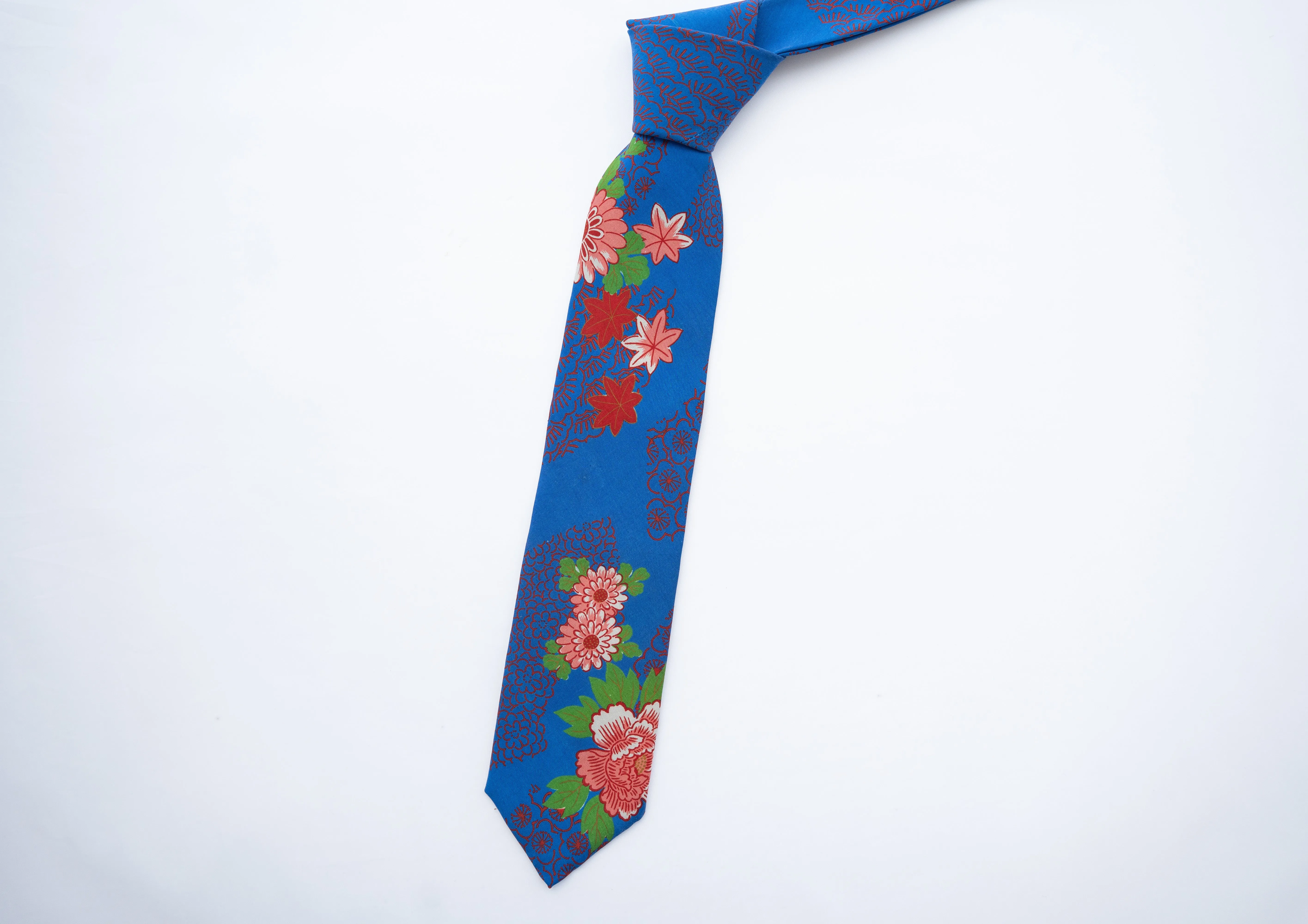 Kimono Tie Navy Bright Floral