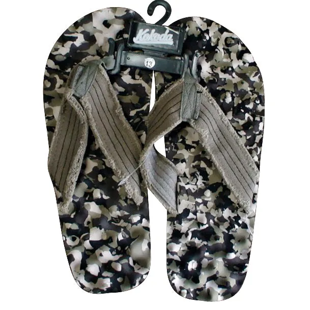 Kokoda Knobby Thongs Camo Grey