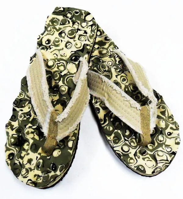 Kokoda Knobby Thongs Camo Khaki