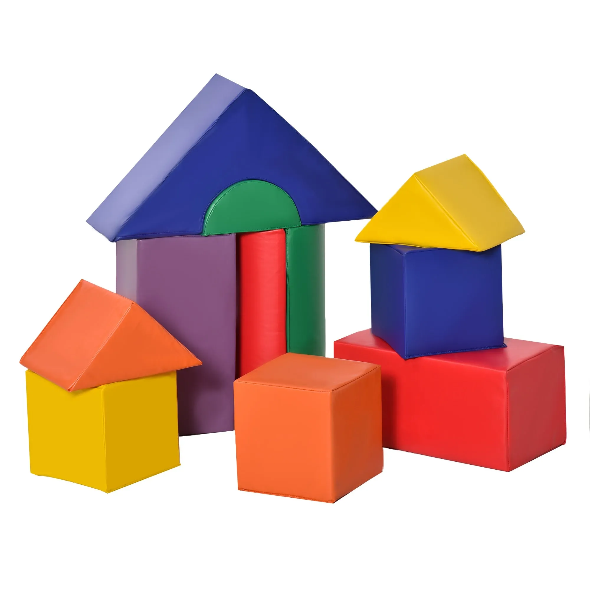 Large Indoor Soft Play Equipment | Montessori 11 Piece Foam Play Set | Primary Colours | 1-3 years