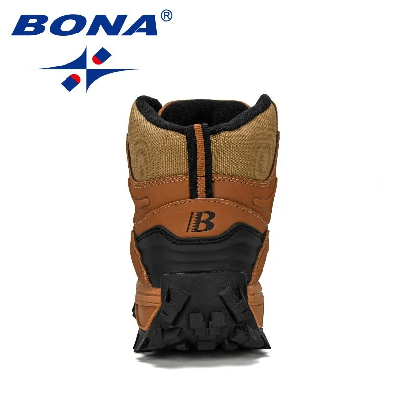 Leather Hiking Shoes Men Winter Outdoor