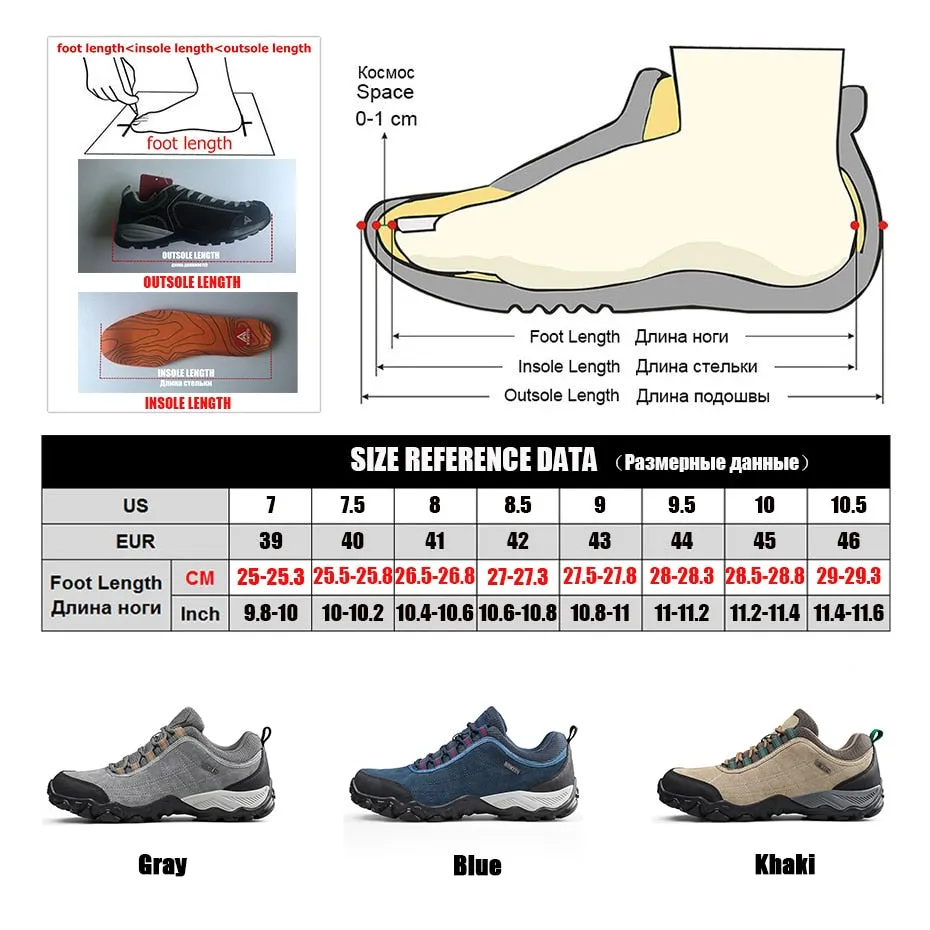 Leather Hiking Shoes Wear-resistant  Outdoor Sport Men