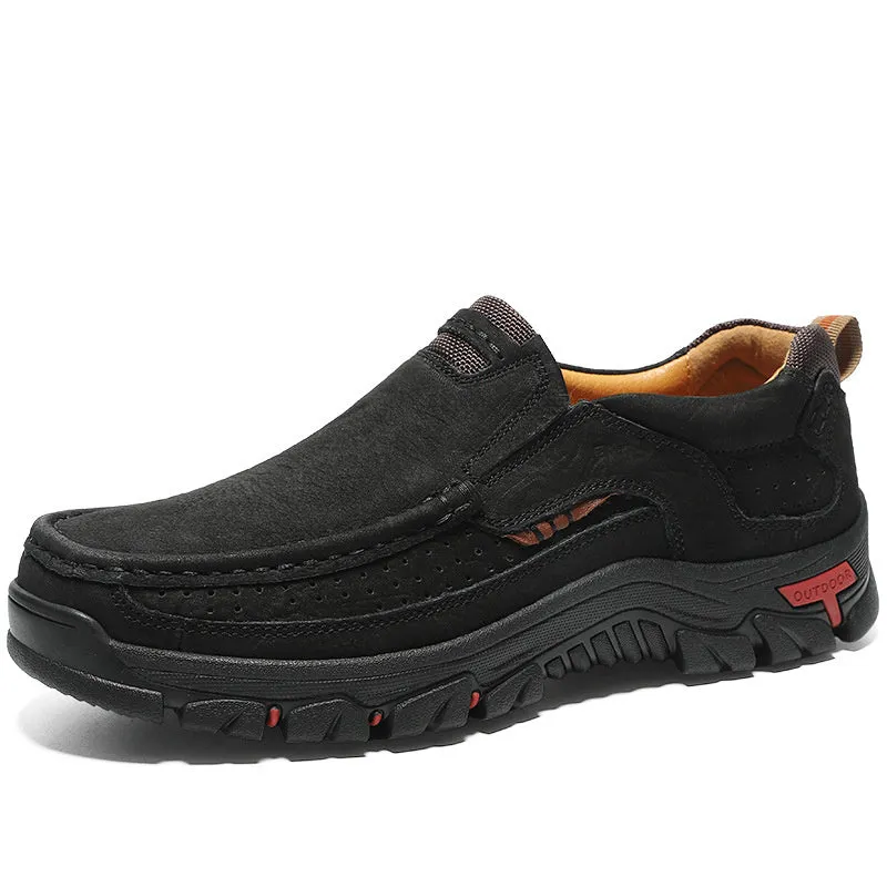 Leather men's shoes