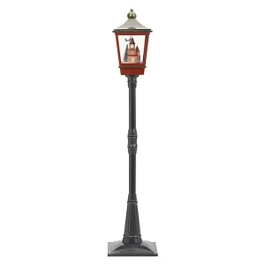 LED Rotating Santa Lantern