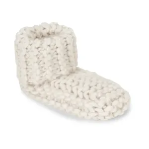 Lemon Cabin Cuffed Cute Bootie - Ivory