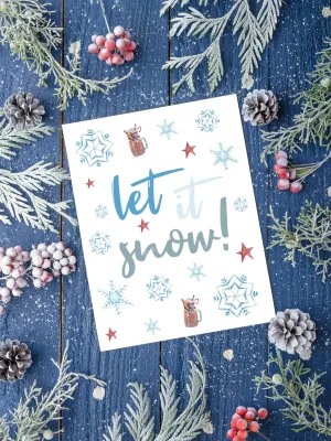 Let It Snow Greeting Card