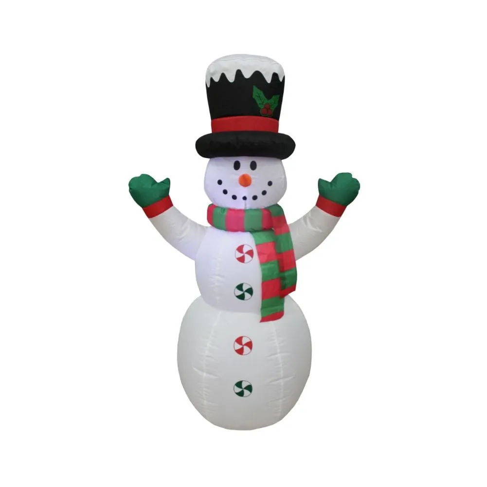 Lighted Snow Man Yard Inflatable, 49"