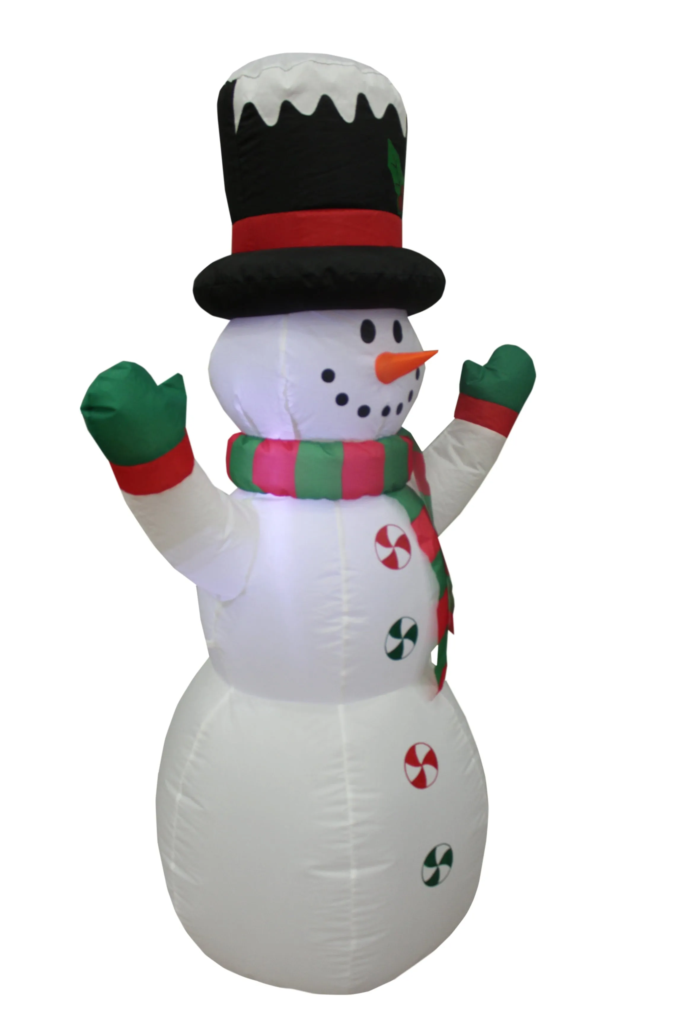 Lighted Snow Man Yard Inflatable, 49"