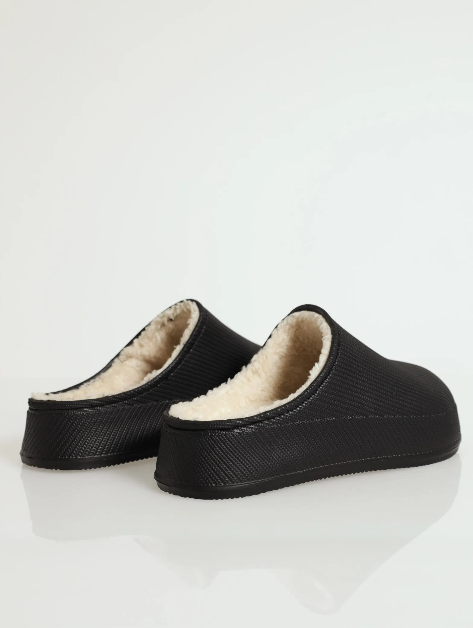 Lined Closed Toe Eva Clog - Black