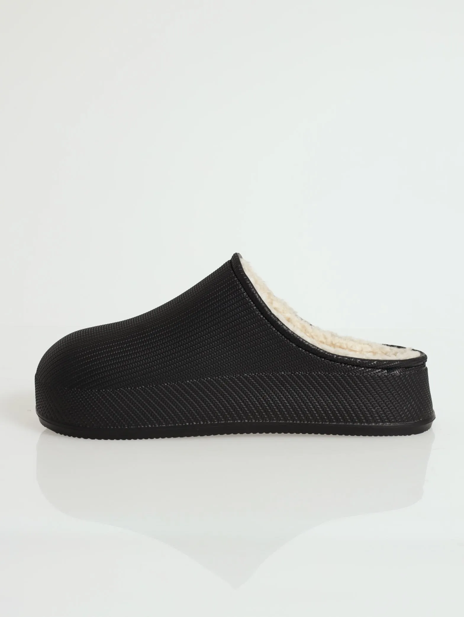 Lined Closed Toe Eva Clog - Black
