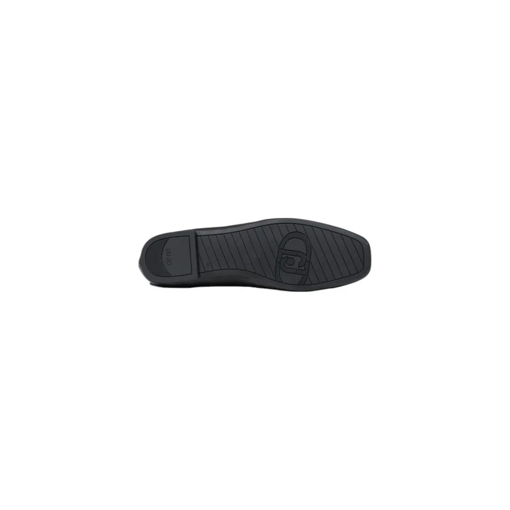 Liu Jo Black Leather Flat Shoe