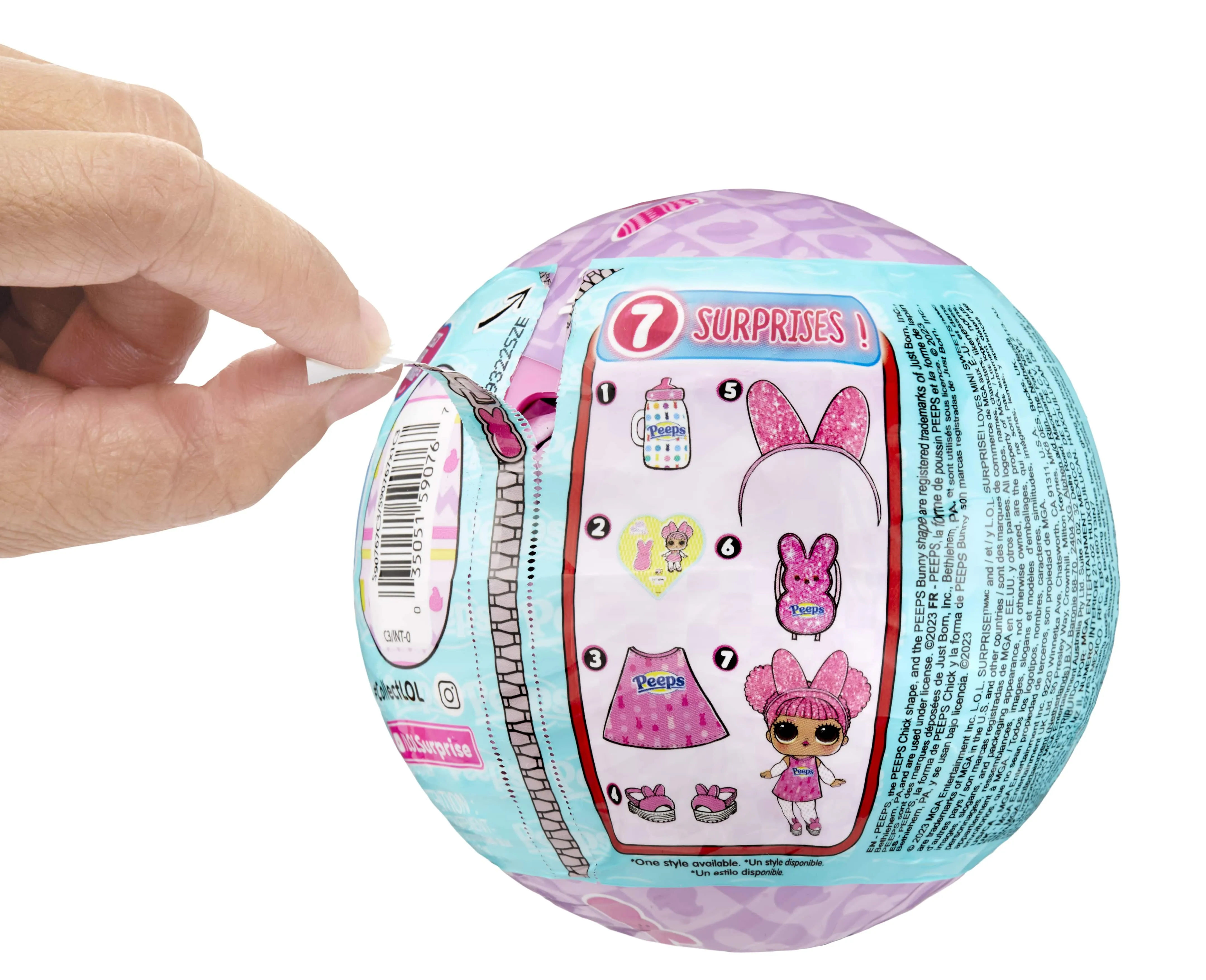 LOL Surprise Loves Mini Sweets Peeps Cute Bunny Collectible Doll 7 Surprises