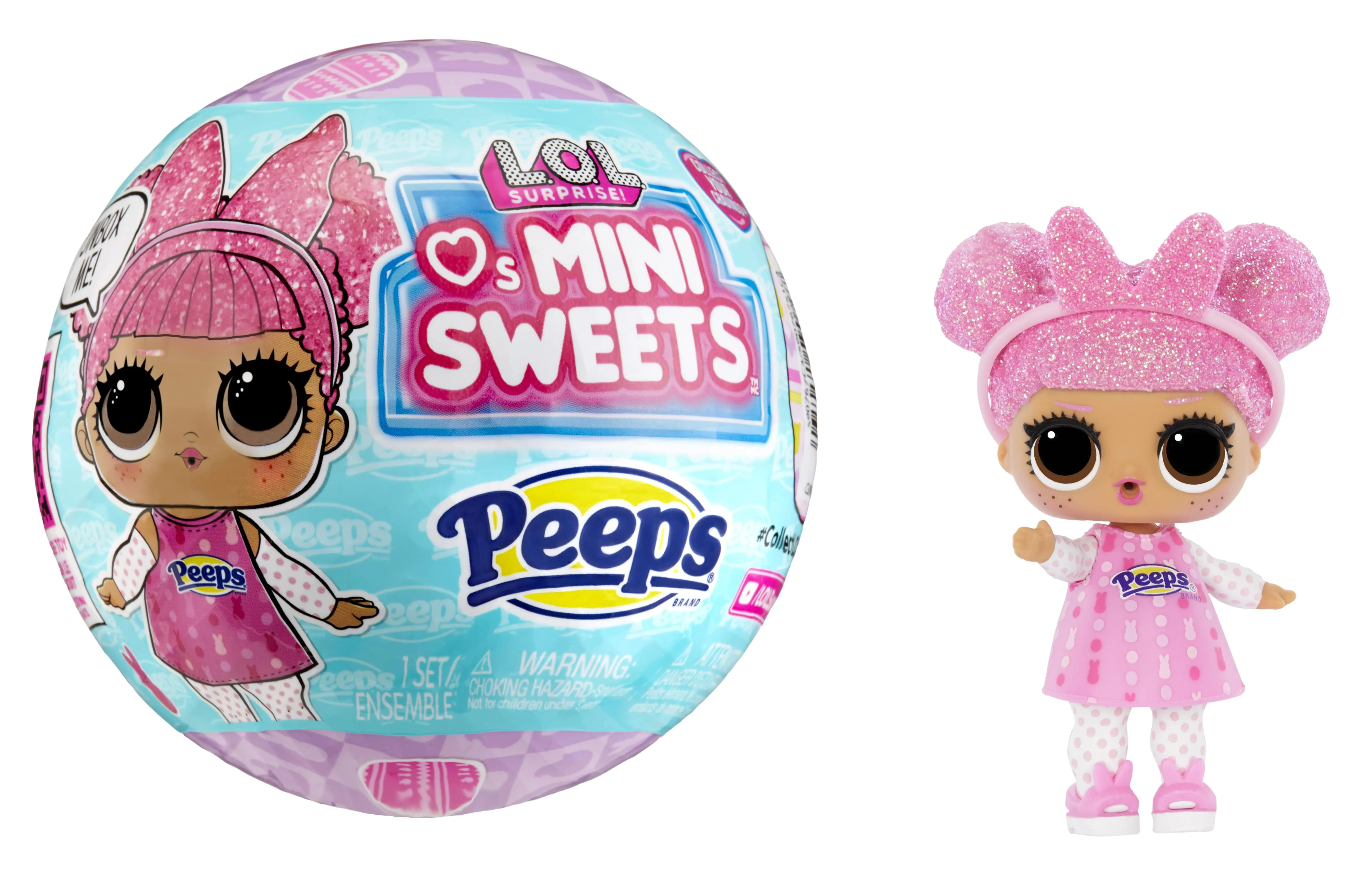 LOL Surprise Loves Mini Sweets Peeps Cute Bunny Collectible Doll 7 Surprises