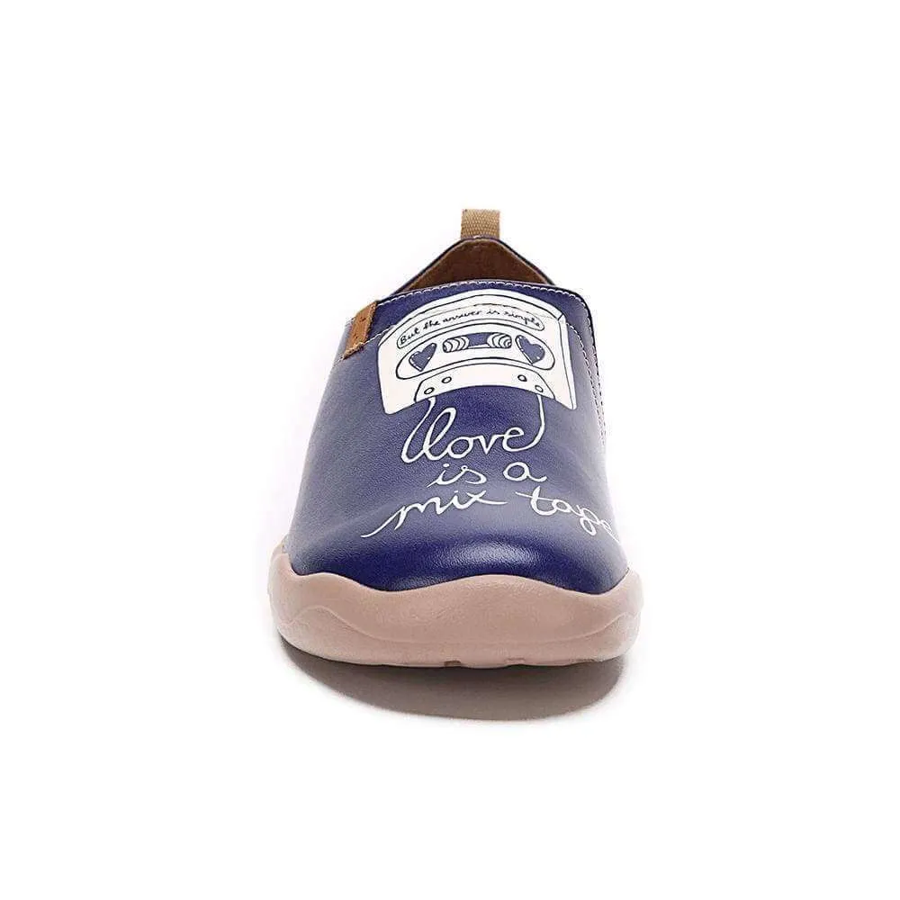 Love Tape Male Microfiber Leather Shoes Men