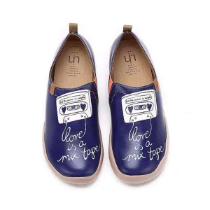 Love Tape Male Microfiber Leather Shoes Men