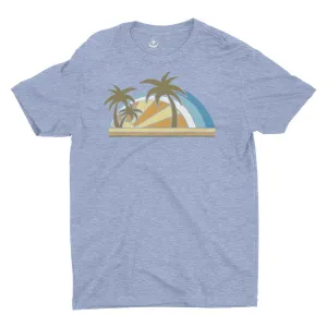 Luxury Men’s Vintage Colors Palms Graphic Tee