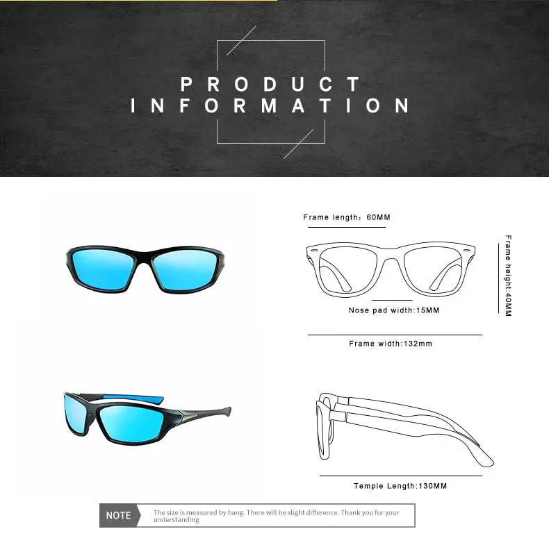 Luxury Polarized Sunglasses - Men's Driving Shades for Vintage Travel Fishing, Classic Glasses
